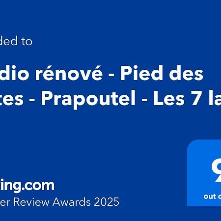 Studio Renove - Pied Des Pistes - Prapoutel - Les 7 Laux Les Adrets 외부 사진